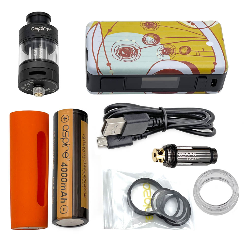 Aspire Puxos E-Juice Box Mod Vape Kit  Aspire Solar Circles  