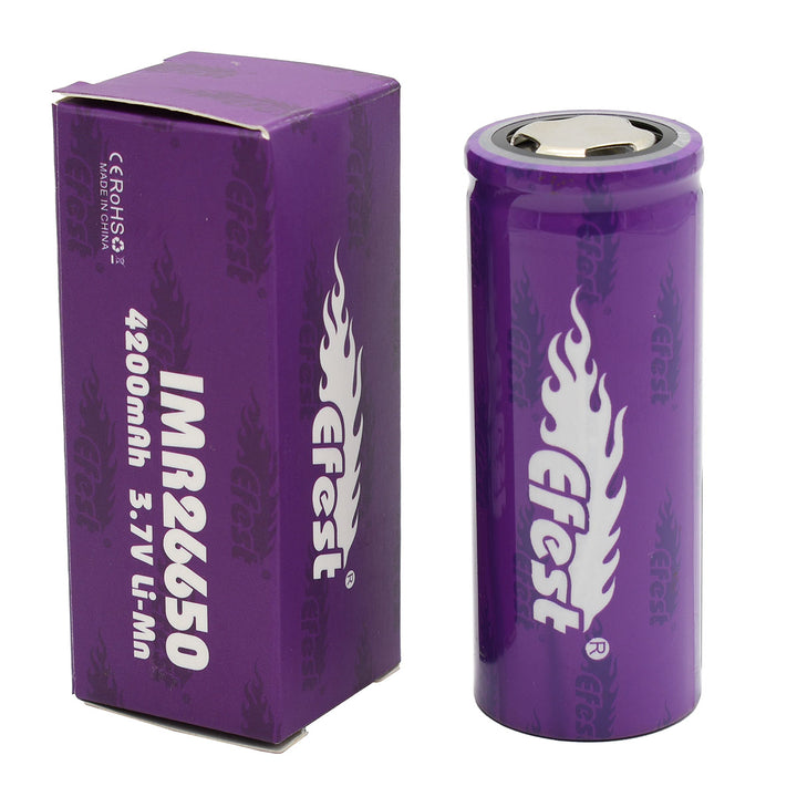 IMR 26650 3.7V 4200mAh Rechargeable Battery Vape Accessories Efest   