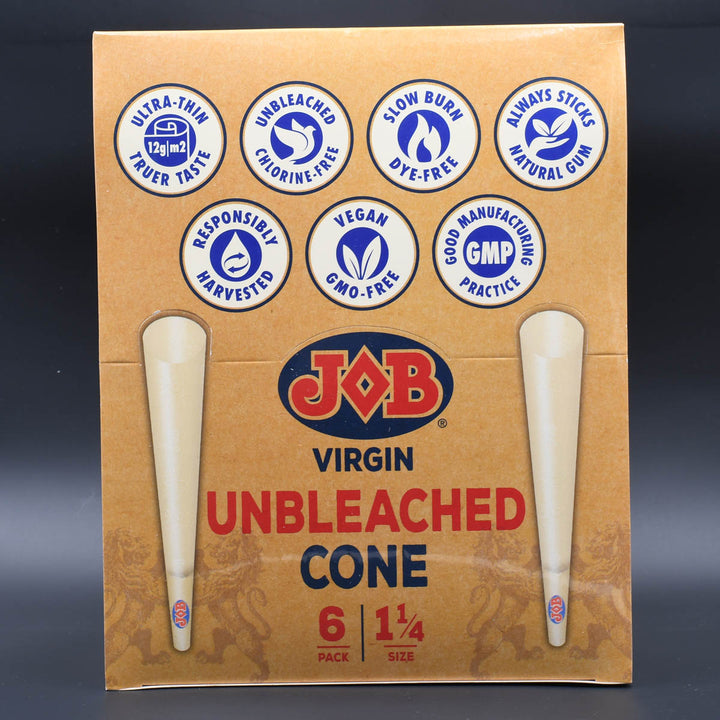 JOB Unbleached Pre-Rolled Cone Paper  JOB 6 Pack  