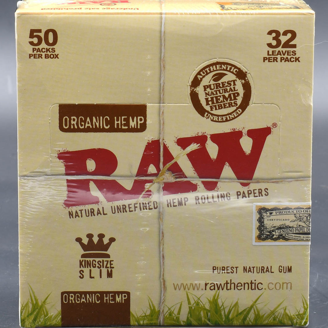 RAW Organic Hemp Rolling Paper  RAW 50PC  