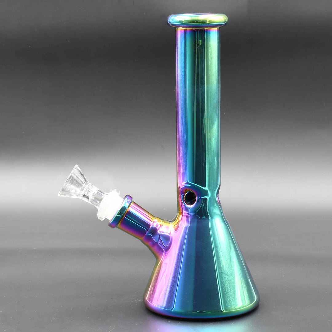 10 Metallic Rainbow Glass Bong Water Pipe - Rainbow — Gravity Distributor