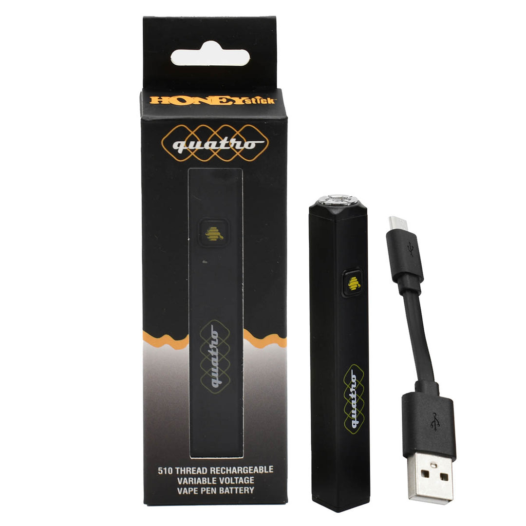 Honeystick Quatro - Square 510 Thread Battery Vape Pen Vape Batt Honeystick Quatro - Square 510 Thread Battery Vape Pen Vape Batt