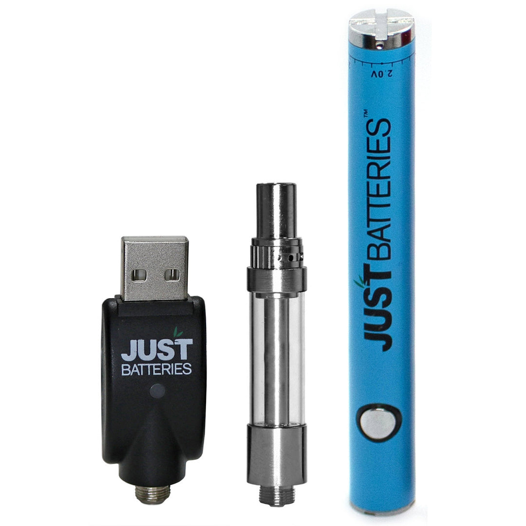 Just CBD Vape Pen Kit for Oils  JUST Batteries BLUE  