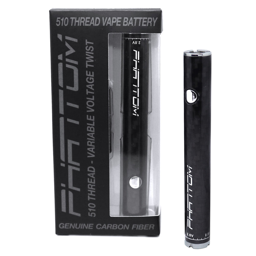 Phantom Carbon-Fiber Twist Vape Battery  Honeystick   