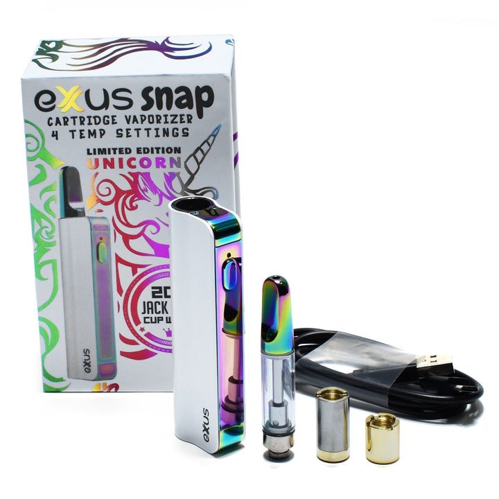 Exxus Snap VV Limited Edition Oil Vape Cart Battery Starter Kit  Exxus Unicorn  