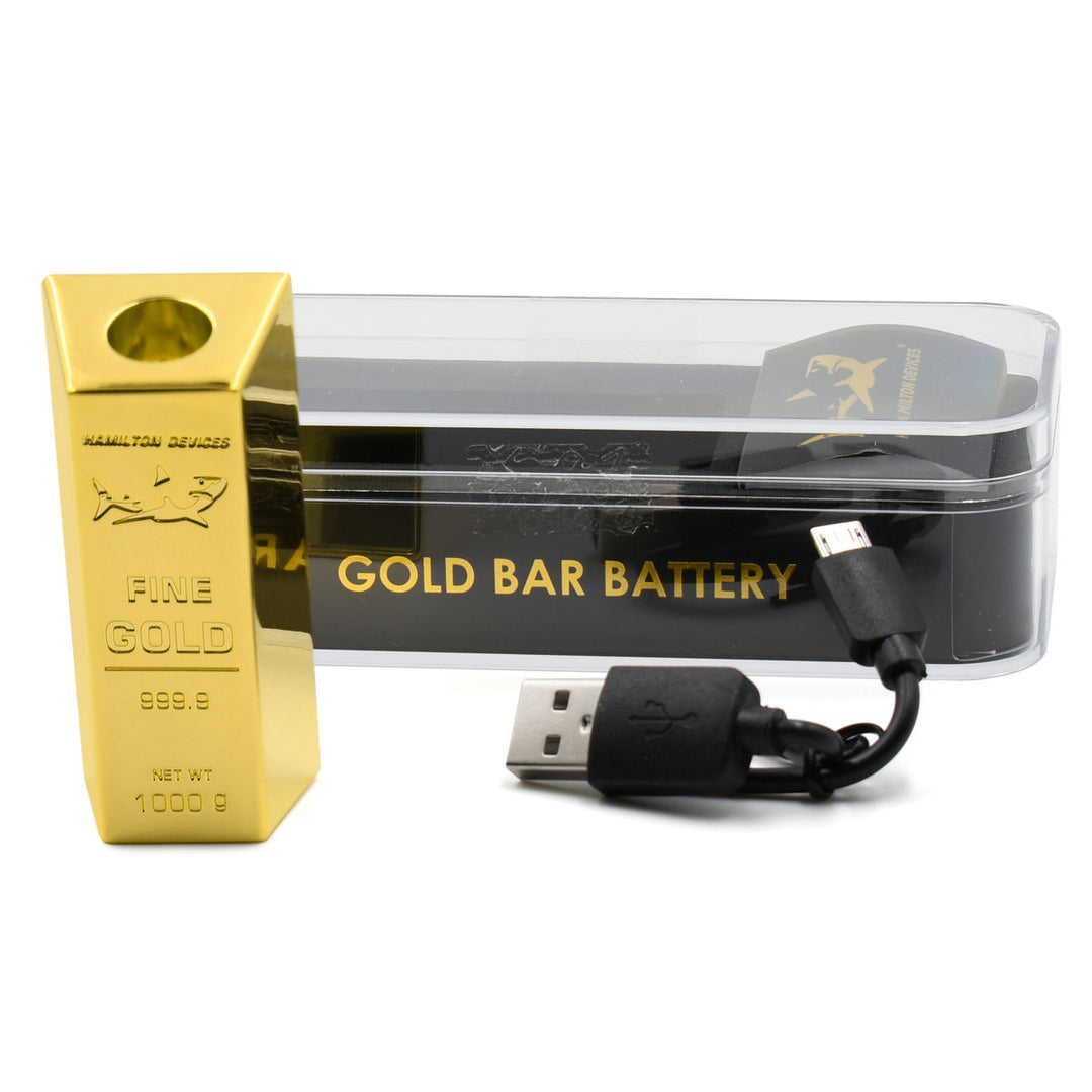 Hamilton Devices Gold Bar 510 Thread Vape Battery Hamilton Devices Gold Bar 510 Thread Vape Battery
