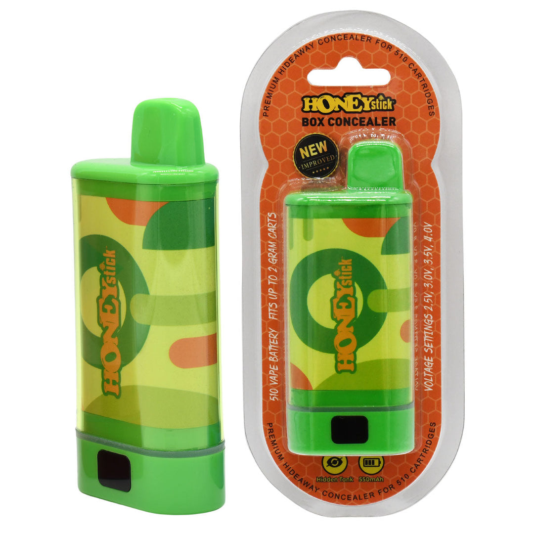 Green Box Cartridge Vape Concealer - Front and shown in original packaging 