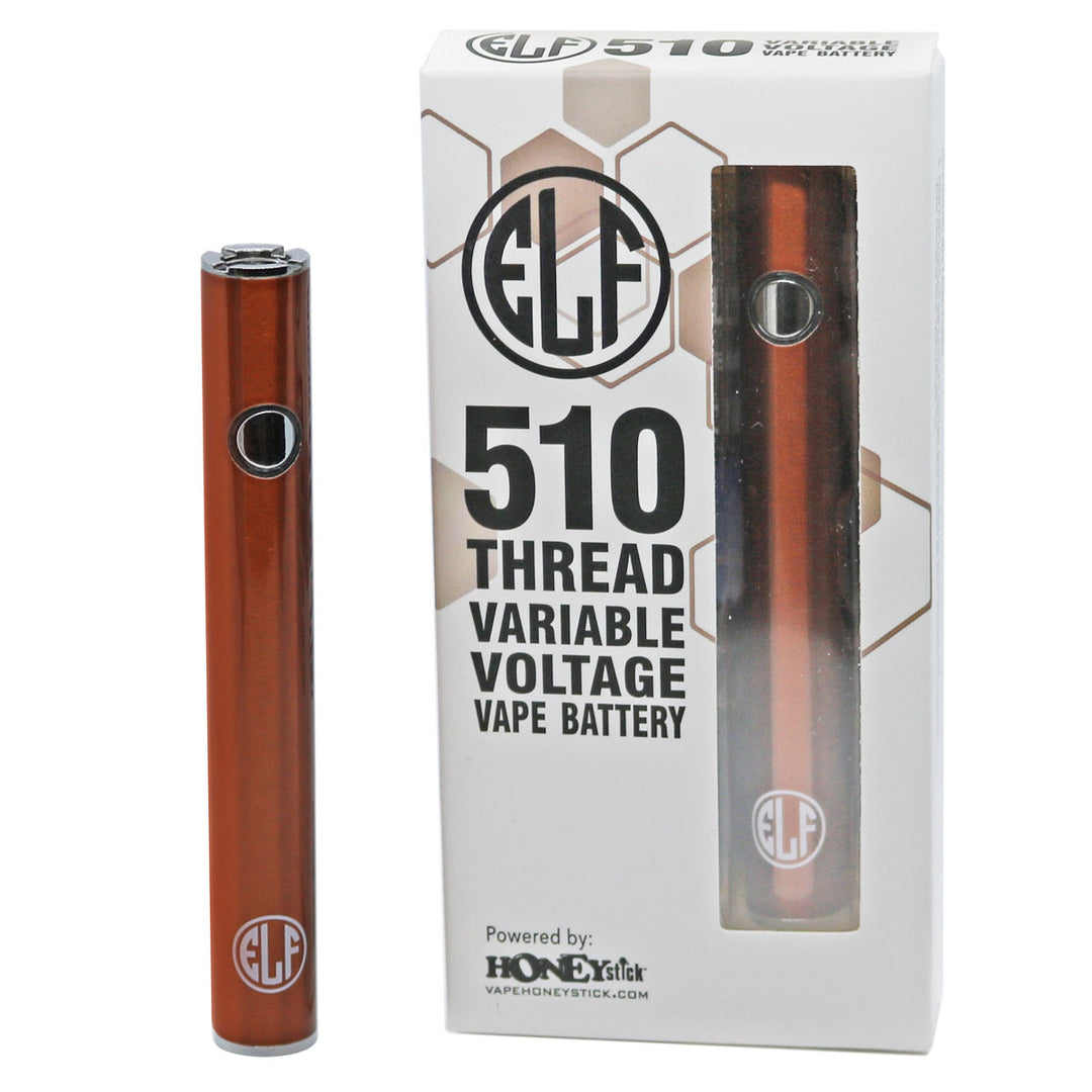 Honeystick ELF 510 Thread Vape Cart Pen Battery  Honeystick ORANGE  