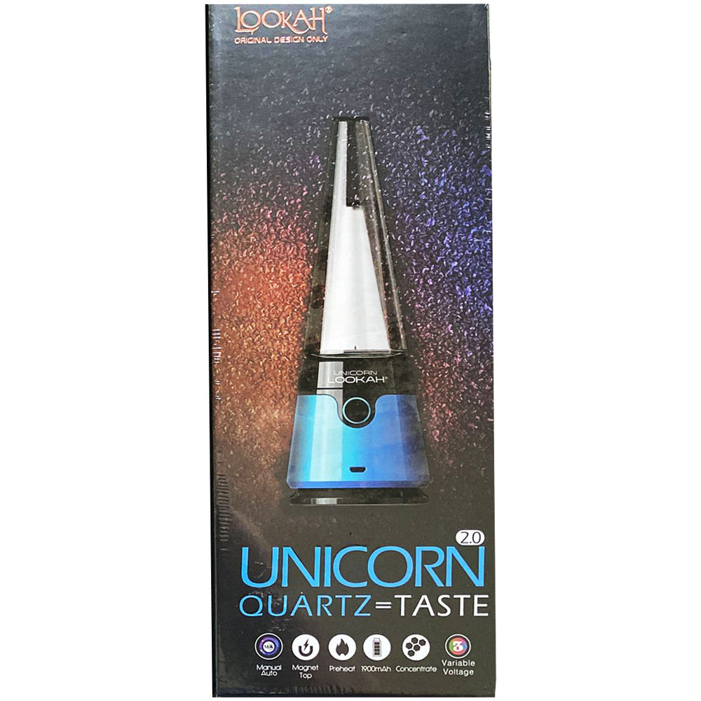 Lookah Unicorn 2.0 Portable Electric Wax Rig  Lookah Blue  