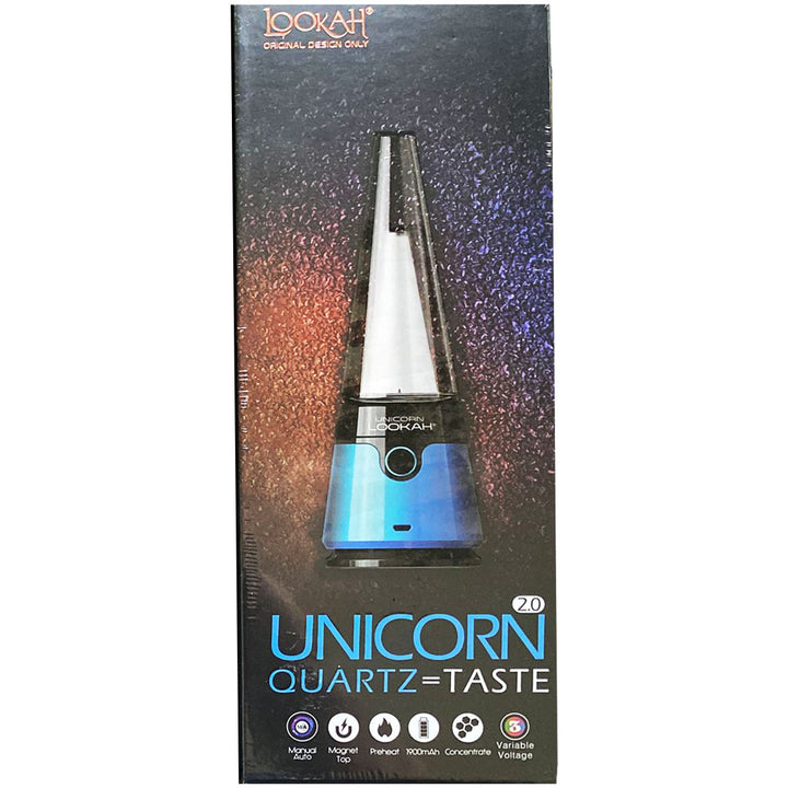 Lookah Unicorn 2.0 Portable Electric Wax Rig  Lookah Blue  