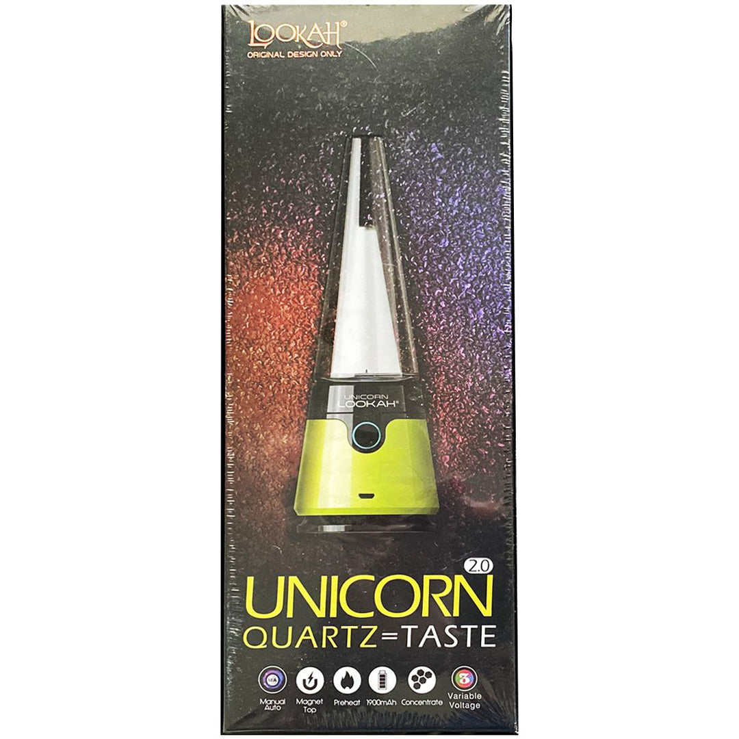 Lookah Unicorn 2.0 Portable Electric Wax Rig  Lookah Yellow  