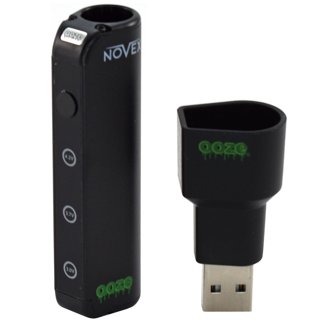 510 thread vape battery & charger black Ooze NOVEX 510 Thread Vape Cart Battery – Vape Batt