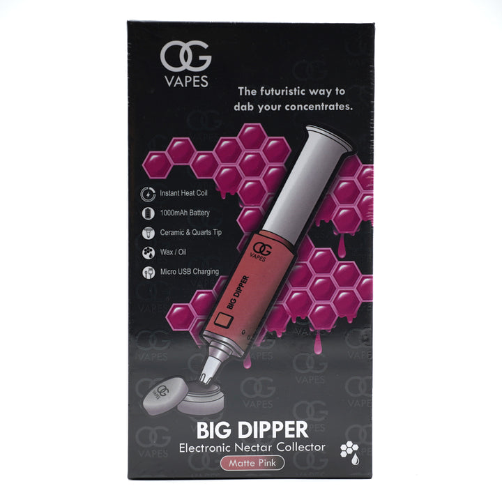 OG Vapes Big Dipper - Electric Nectar Collector  OG Vapes Matte Pink  