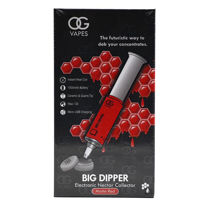 OG Vapes Big Dipper - Electric Nectar Collector  OG Vapes Matte Red  