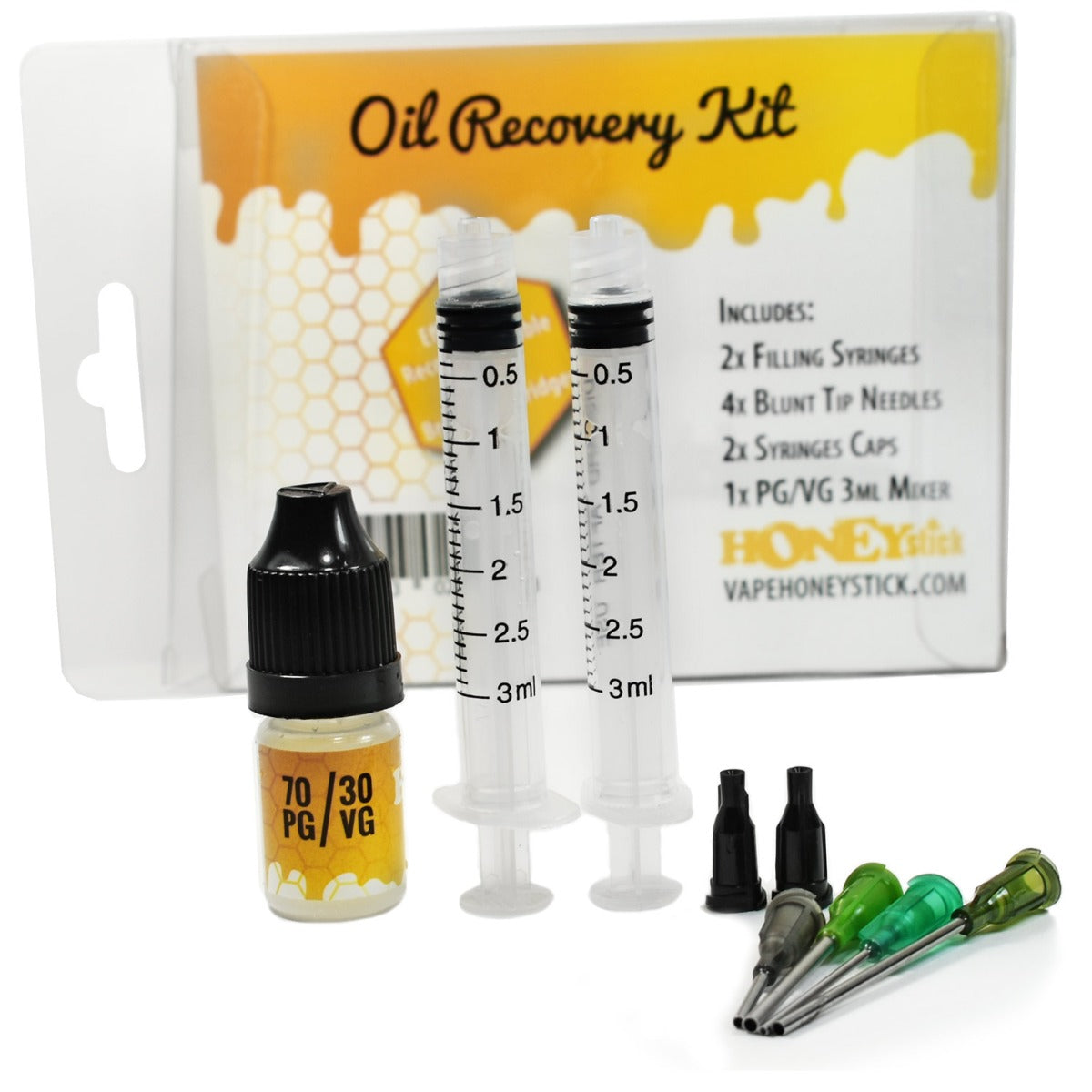 Vape Pen Cartridge Refill Kit Honeystick Oil Recovery Kit VapeBatt