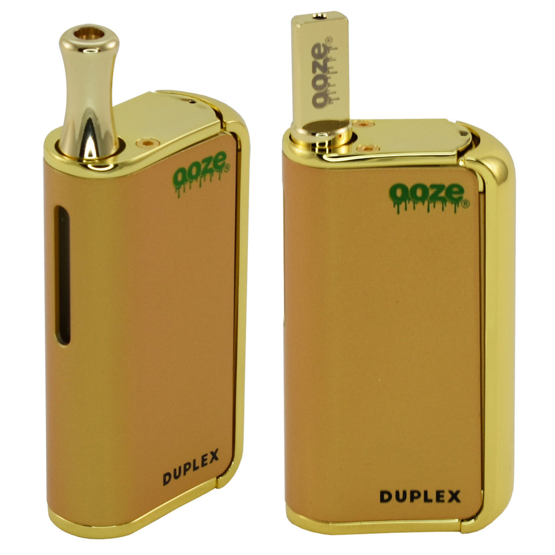 Ooze Duplex Dual Extract 510 Thread Vape Cart Battery Starter Kit 510 Thread Battery Ooze Lucky Gold  