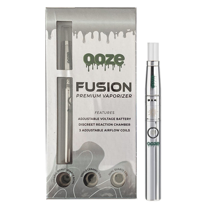 Ooze Fusion Wax Pen Starter Kit Wax Pen Ooze Silver  