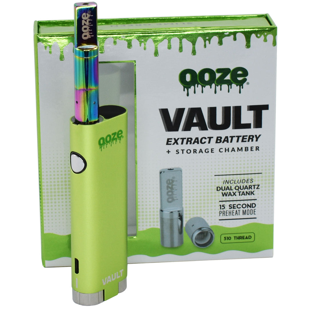 Ooze Vault 510 Thread Wax Cart Battery Starter Kit Wax Pen Ooze Slime Green  