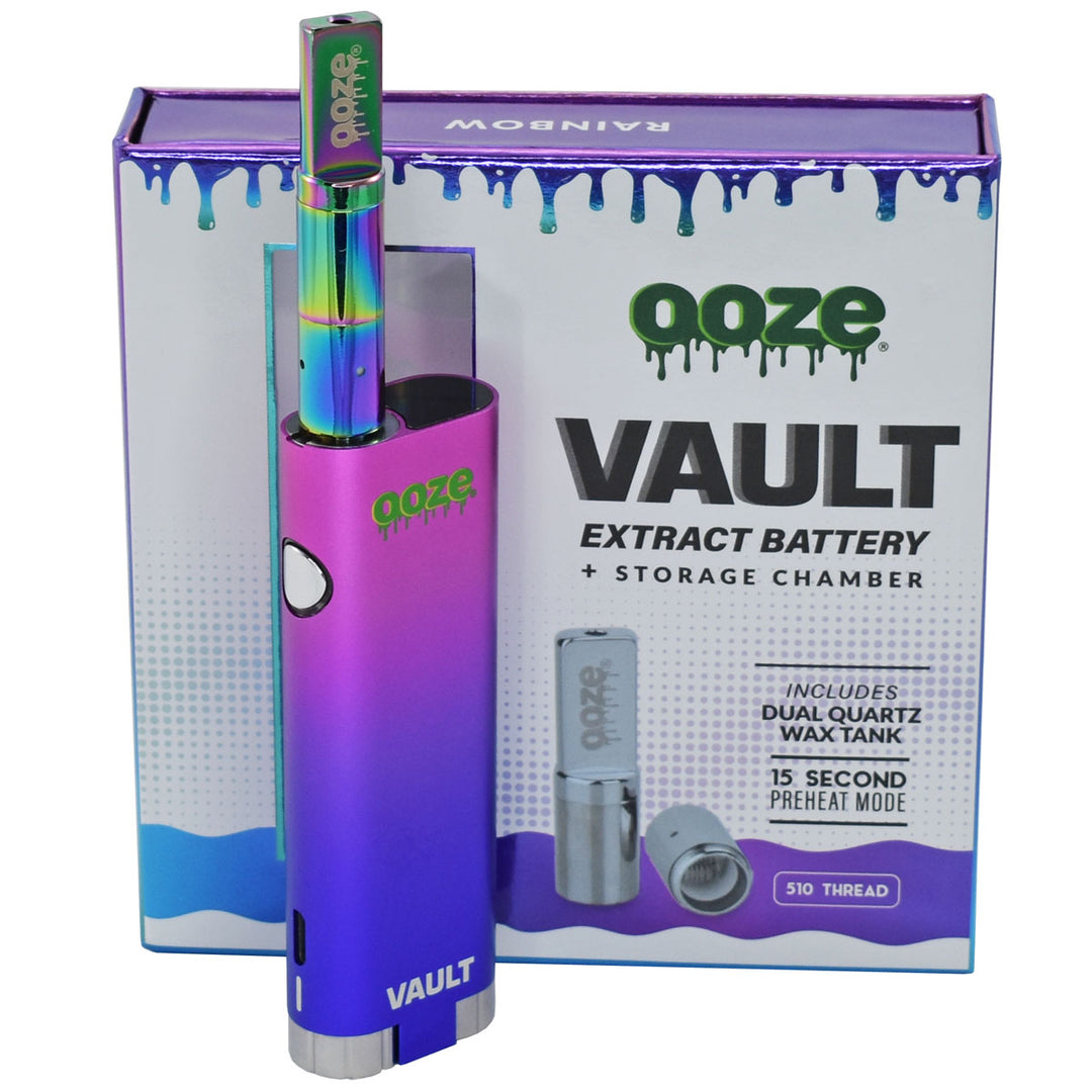 Ooze Vault 510 Thread Wax Cart Battery Starter Kit Wax Pen Ooze Rainbow  