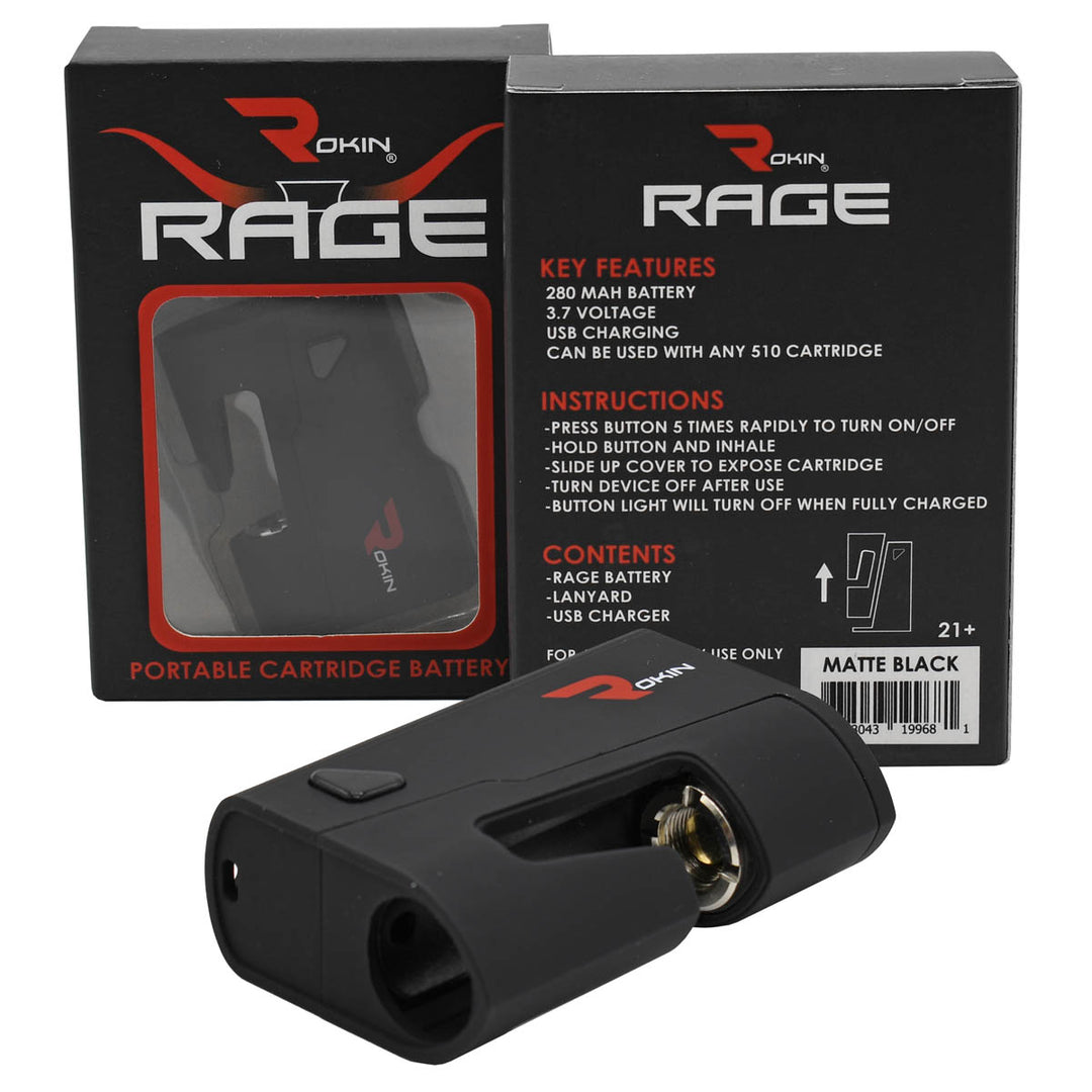 Rokin Rage 510 Thread Oil Vape Cartridge Battery Vape Batt Rokin Rage 510 Thread Oil Vape Cartridge Battery Vape Batt