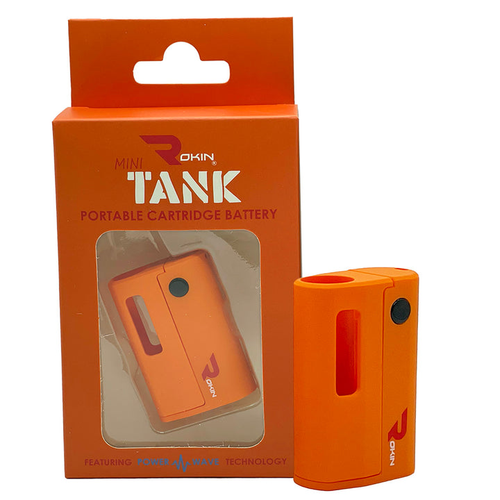 Rokin Mini Tank 510 Thread Vape Cart Battery Vape Batteries Rokin Orange  