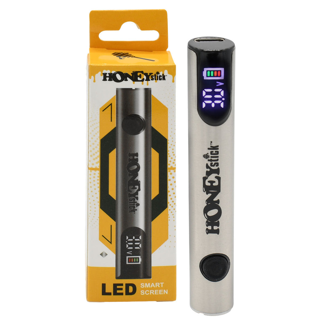 pokeball vape battery Digital 510 Thread Battery by HoneyStick, 400mAh, LED Screen, Variable Voltage – Vape Batt