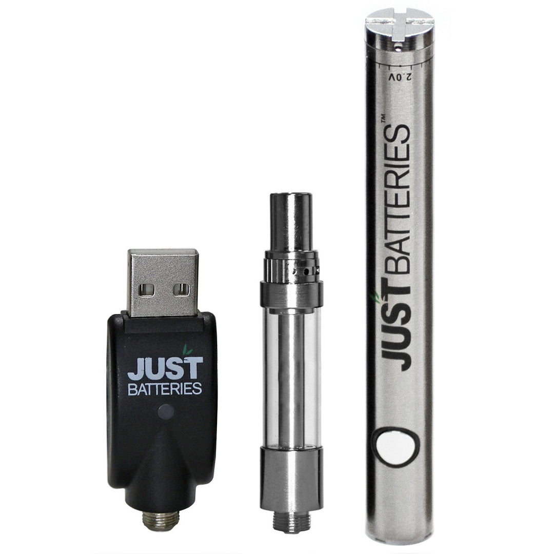 Just CBD Vape Pen Kit for Oils  JUST Batteries STAINLESS STEEL  
