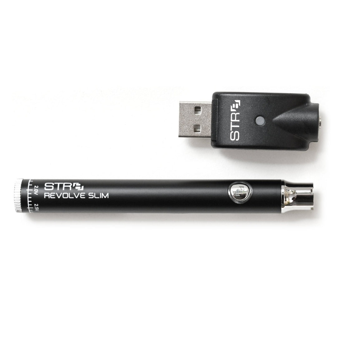 STR8 Revolve Slim 510 Pen Battery w- Variable Voltage  Vapebatt BLACK  