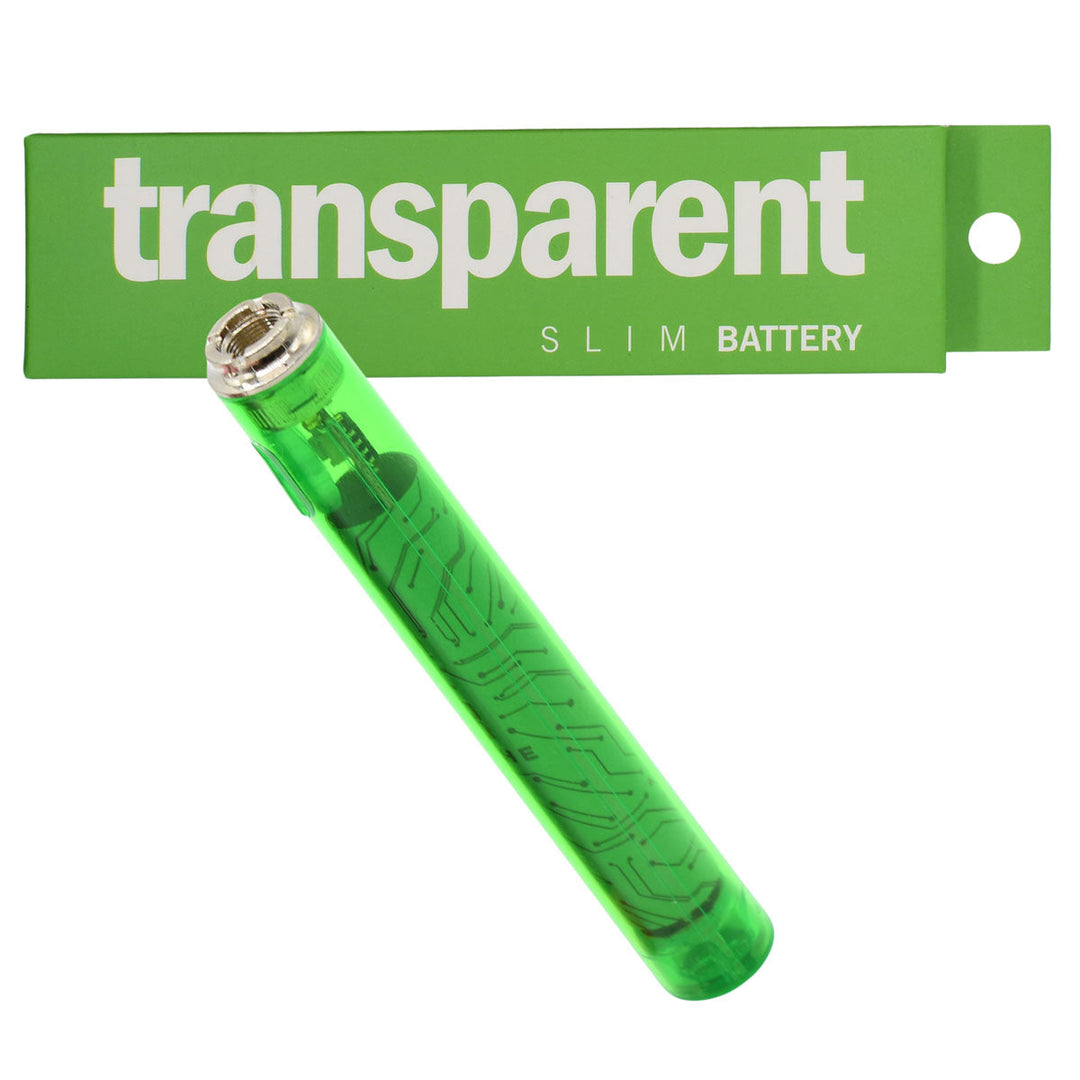 510 Thread Battery - Stache Transparent Slim Vape Batt 510 Thread Battery - Stache Transparent Slim Vape Batt