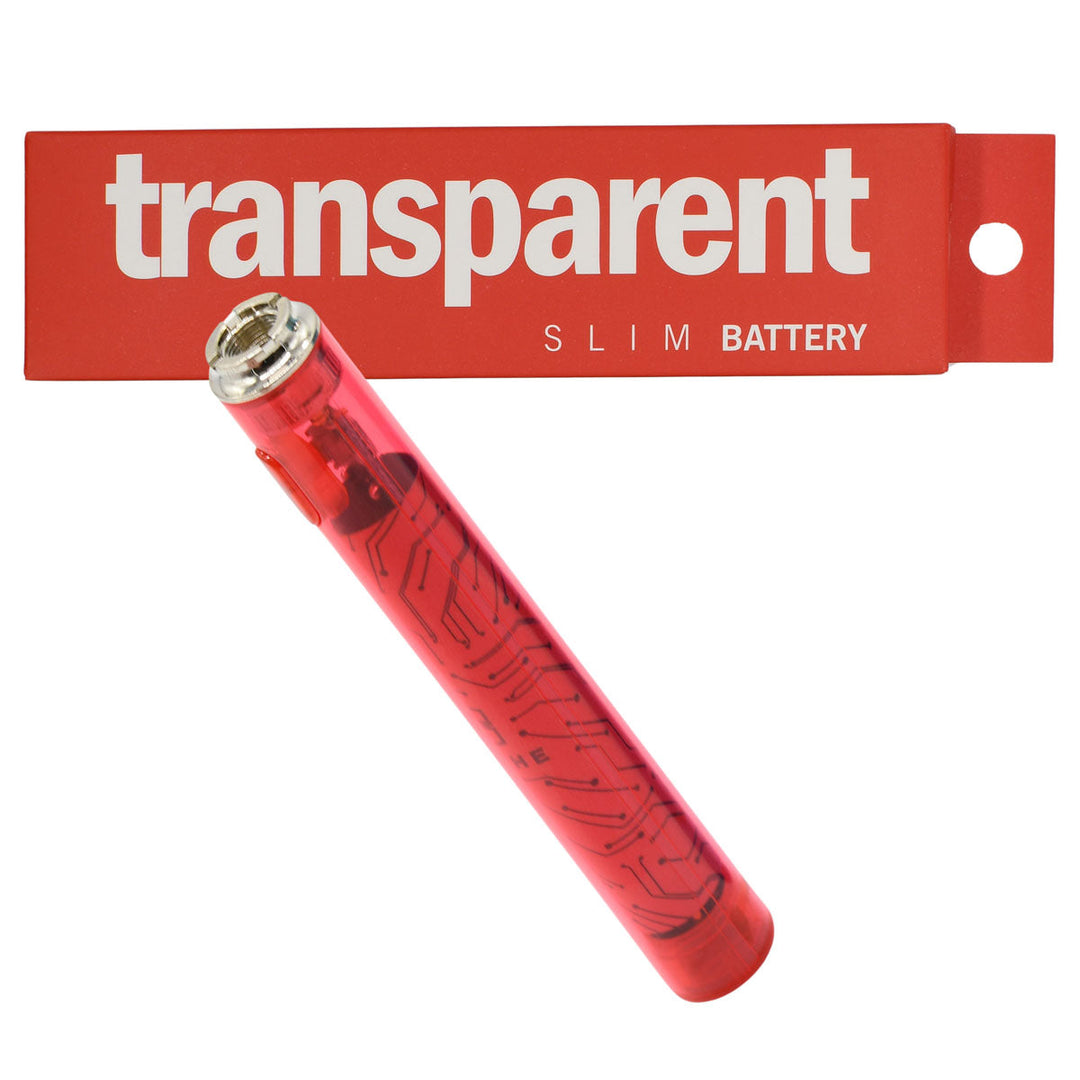 510 Thread Battery - Stache Transparent Slim Vape Batt 510 Thread Battery - Stache Transparent Slim Vape Batt