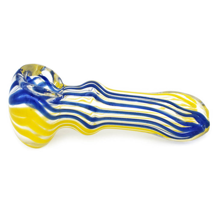 Small Glass Spoon Pipe - Electric Lines Glass Pipes Vapebatt   