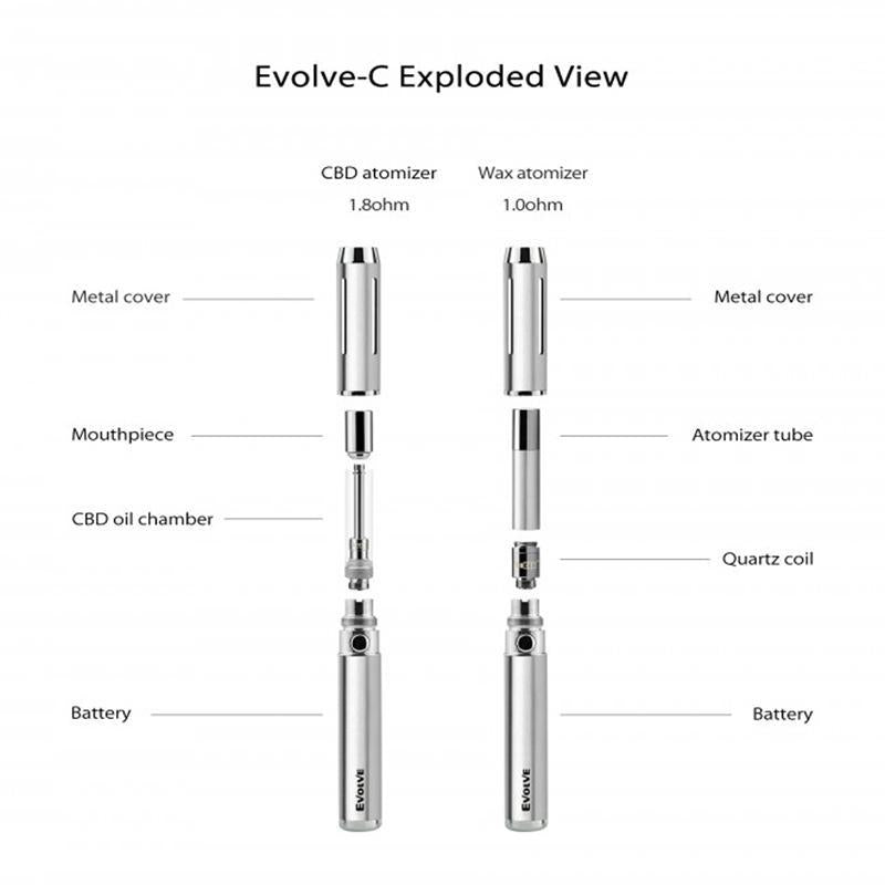 evolve vape battery Yocan Evolve C Thick Oil & Wax Pen – Vape Batt